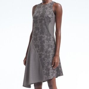 Banana Republic Charcoal Camouflage Dress